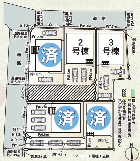 沼津市沢田町第1　新築戸建　全5棟　2号棟　の区画図