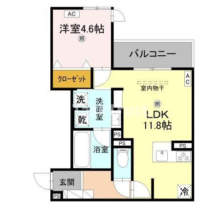 【間取り】 | メゾンルル赤川