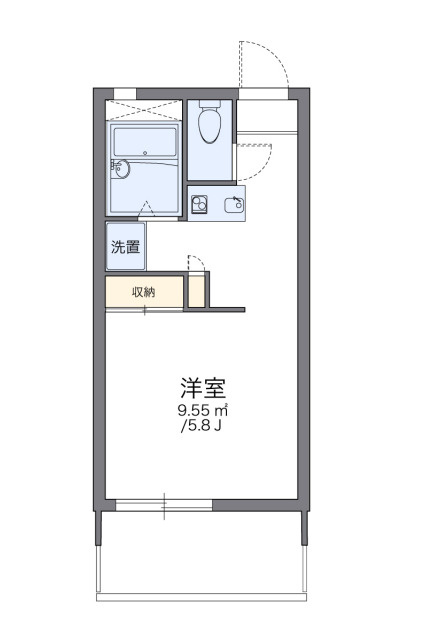レオパレスツインズ加島弐番館の間取り