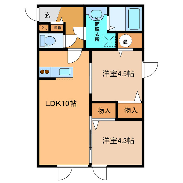 ラペル241Aの間取り