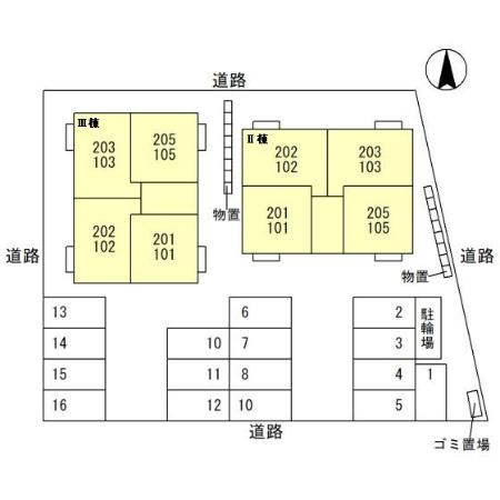 ポワロ　Ⅱの区画図