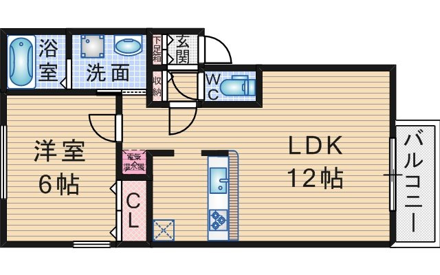 ハイムKITAEMONの間取り