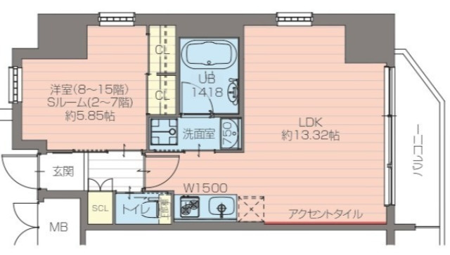 プレジオ日暮通の間取り