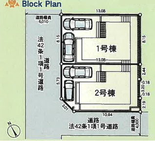 藤沢市大鋸 第22　新築戸建　全２棟１号棟の区画図