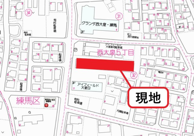 アイフィールド大泉　Ａ棟の地図
