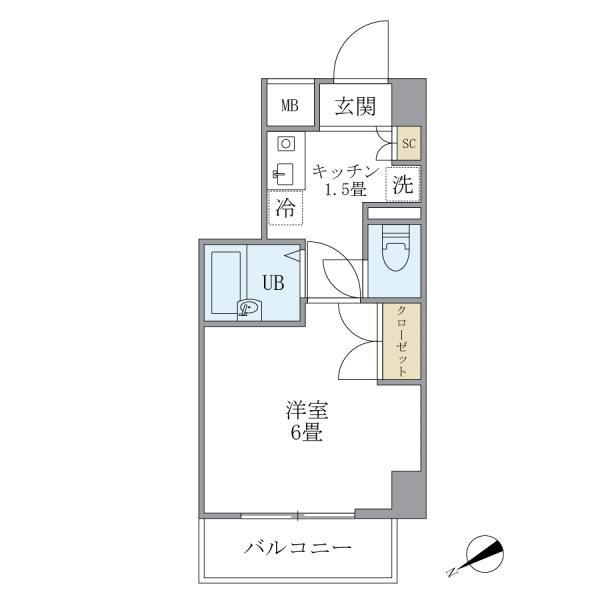 ＫＤＸレジデンス横浜関内の間取り