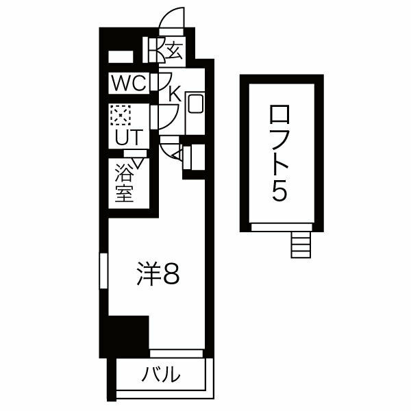 名古屋市中区大須４丁目の賃貸マンションの間取り