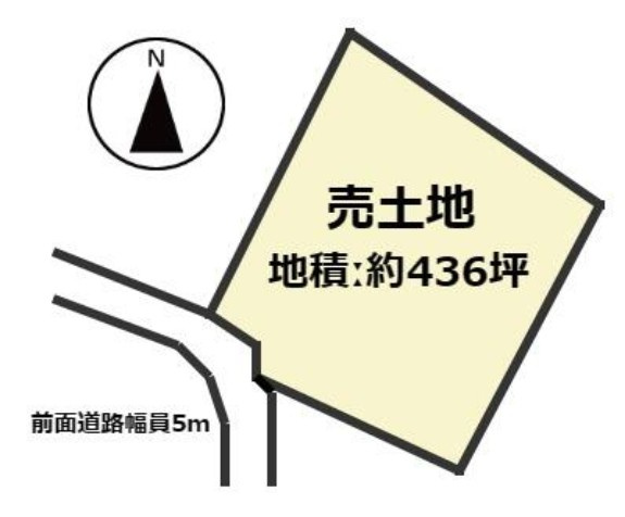 野洲市菖蒲　売土地（建築条件無し）の土地図