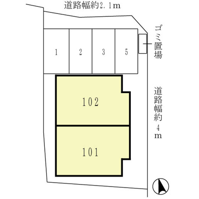 【区画図】 | ローズコート中桜塚