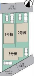 ◎茅ヶ崎市東海岸南6丁目　新築戸建　3号棟の区画図|3号棟◇
