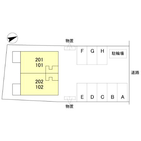 セントリビエ元町の区画図