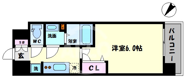 プレサンス大阪天満リバーシアの間取り|プレサンス大阪天満リバーシア　間取り
