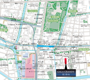 ガーラ・グランディ木場の地図