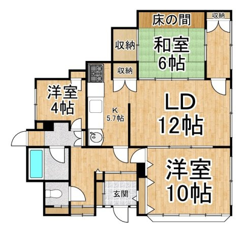 ライズ千歳借家の間取り