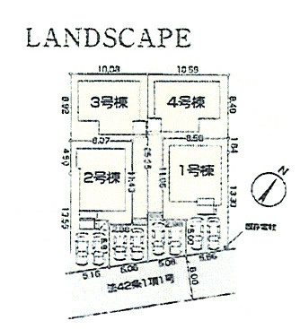 羽村市羽加美1丁目　新築戸建全4棟の区画図