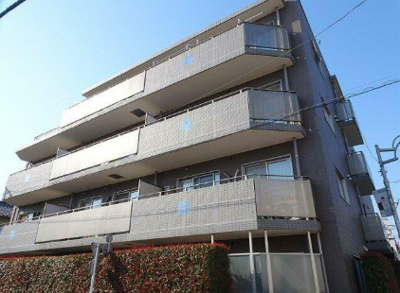 【外観】 | レジデンスミヤビ | 鉄筋コンクリート造のがっちりとした建物。