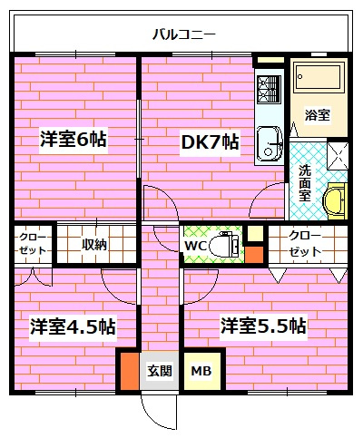 ローズヒルの間取り