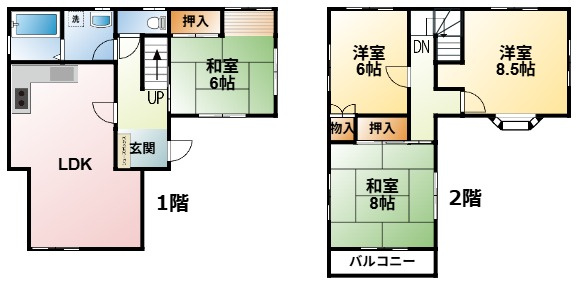 大原K邸の間取り