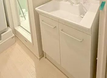 クレイノラメールエムズの独立洗面台