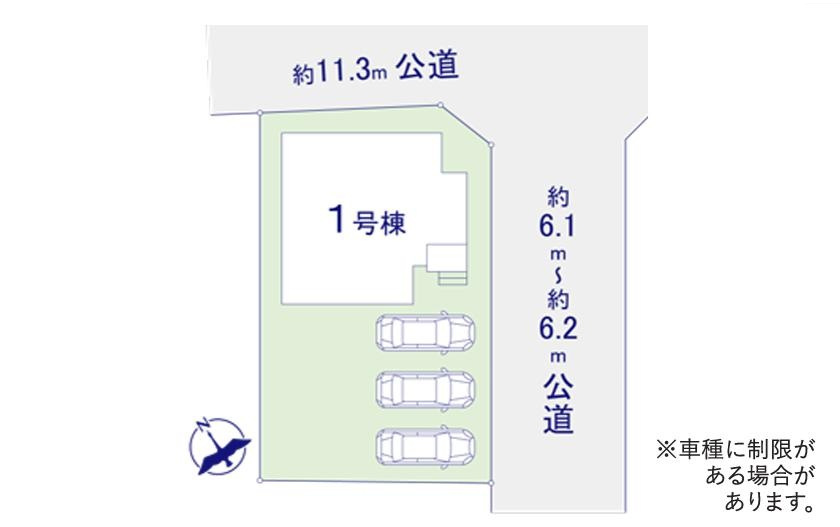 土浦市小松9期　新築戸建の区画図