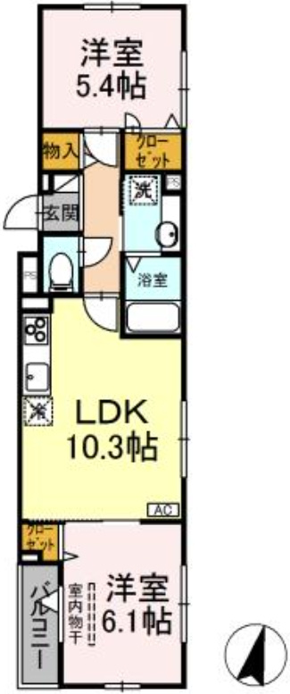 ナナラ緑町の間取り