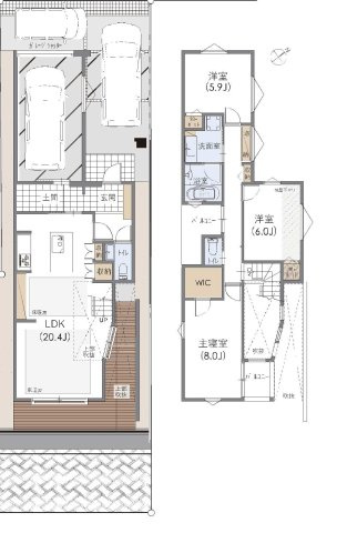 【横浜市磯子区洋光台2丁目18-34全2棟新築戸建て】★仲介手数料無料★