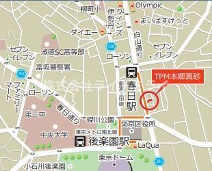 ＴＲＭ本郷真砂の地図| 