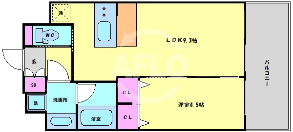 プレジオ都島ASIANの間取り|プレジオ都島ASIAN　間取り