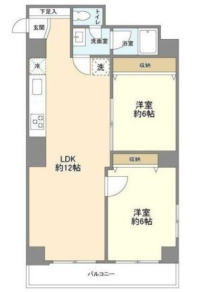 牛込ハイマンションの間取り|間取りです。