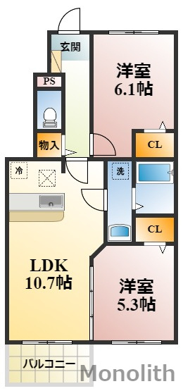 プチシャの間取り