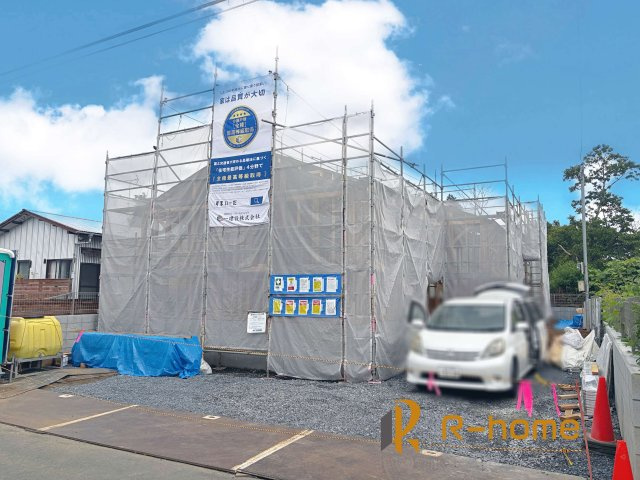 第3石岡市山崎　新築戸建て　1号棟の外観|ご予約を頂ければ、『平日』はもちろん『早朝』や『夜間』もご見学可能です♪お気軽にお申し付けください♪