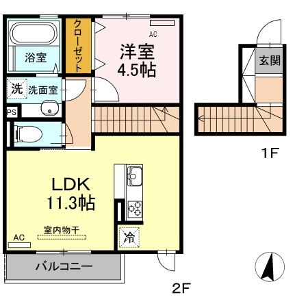 セジュール本妙寺の間取り