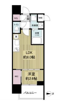 セレニテ本町東リアンの間取り|セレニテ本町東リアン　間取り