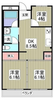 【間取り】 | 丸新ハイツ | 間取りです。