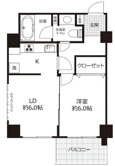 【間取り】 | 明石町ツインクロス | 間取りです。