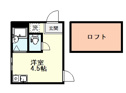 【間取り】 | TKS西国分寺、204号室、１Ｋ