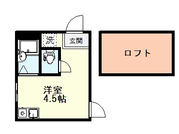 【間取り】 | TKS西国分寺 | TKS西国分寺、204号室、１Ｋ