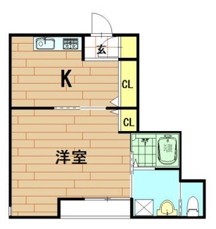 【間取り】 | メゾンドアサヒ | 間取りです。