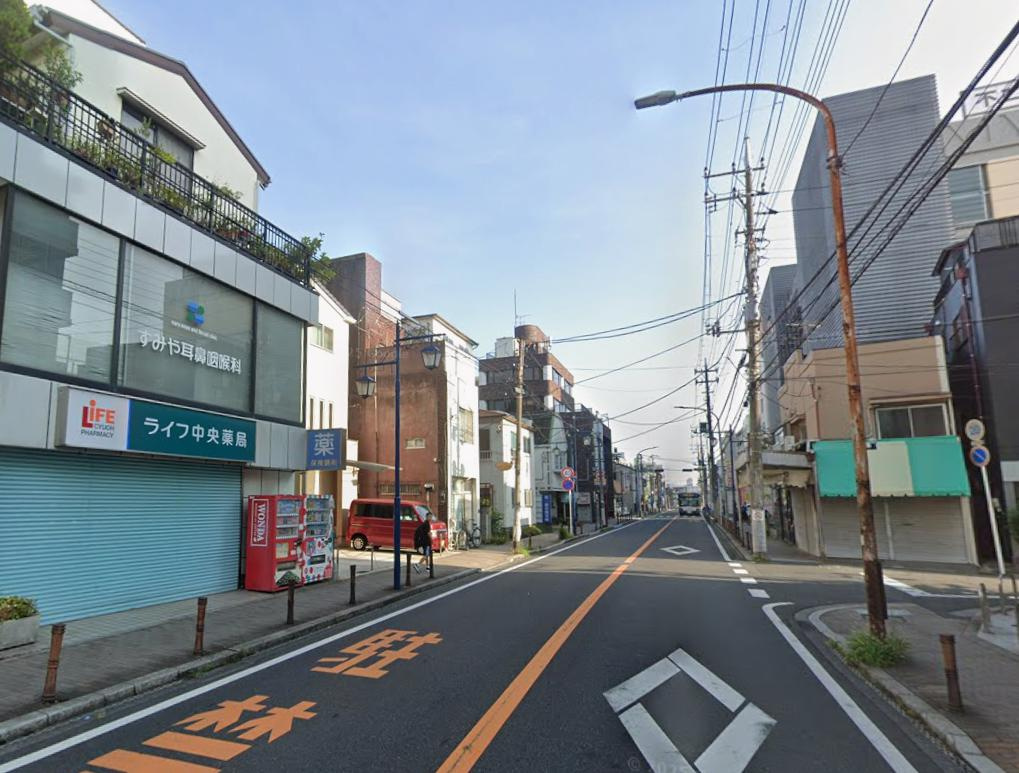 市川市八幡３丁目の店舗事務所の周辺