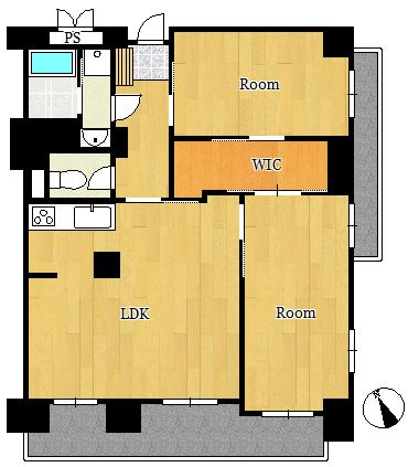 エクシーマンション米屋の間取り