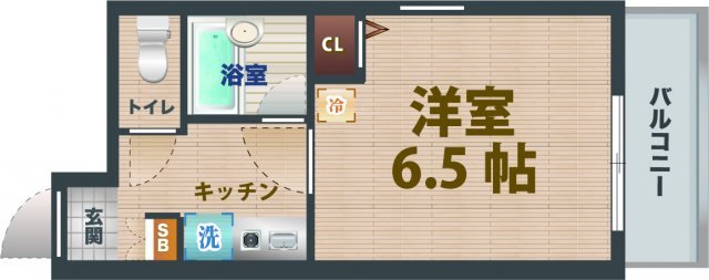 【間取り】 | グラントゥルース東中野 | 1Kのお部屋