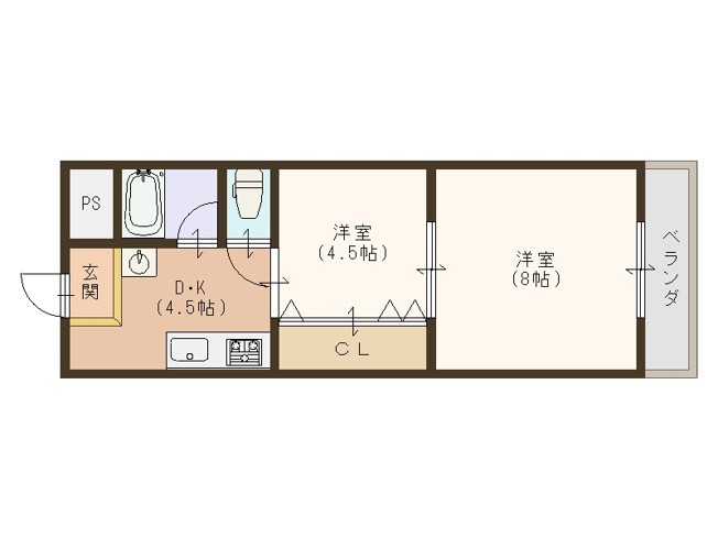 【間取り】 | トーカイプラザ壱番館