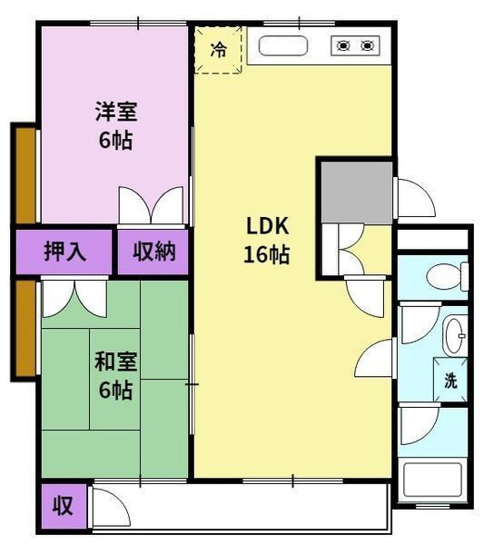 グランデール長園の間取り