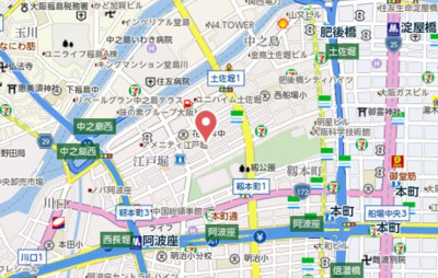 【地図】 | ジュネーゼ京町堀パークサイド