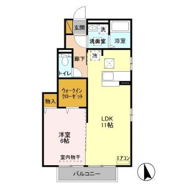メゾンベール仲介手数料（賃料の1.10ヵ月）の50％OFF対象物件！の間取り