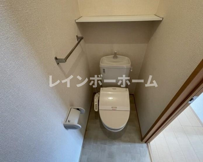 メゾンベール仲介手数料（賃料の1.10ヵ月）の50％OFF対象物件！のトイレ|コンパクトで使いやすいトイレです