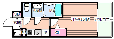 【間取り】 | エスリード福島グレイス