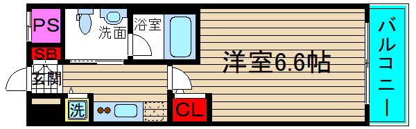 ファーストフィオーレ難波ウエストの間取り