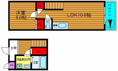 ツインフォレスト住之江Ⅱ番館の間取り