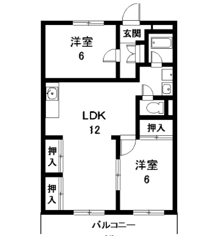 サンライズ内田の間取り